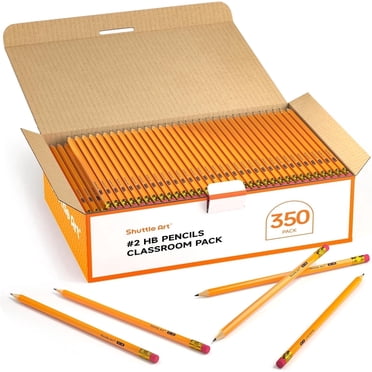 Shuttle Art 108 Pack Golf Pencils with Erasers, #2 HB Pencils Bulk, 3.5 ...