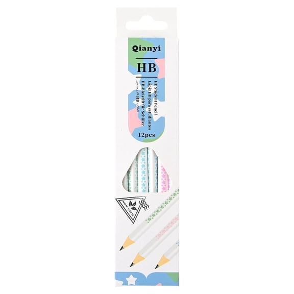 Wood Cased Pencils, Soft 2B Graphite Core For Smooth Sketching, Portable Drawing And Writing Set With Break Resistant Lead (Multicolor ,17.5*0.5*0.5)