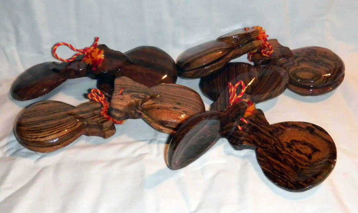 Wood Castanets Set, Musical Instrument Rattles - Walmart.com