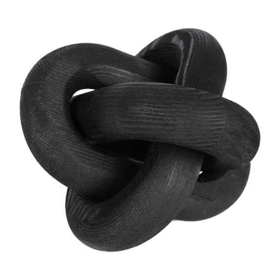 Wood Chain Link Decor,3-Link Wood Chain Knot Hand Carved Pine Wood Chain for Modern Farmhouse Coffee Table Decor, Boho Wooden Rustic Chain Decor for Living Room Bedroom