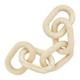 thumbnail image 1 of Wood Chain Link Decor- Hand Carved Decorative Wood Chain, 5 Link Chain Decor, Sustainable Pine Wood, 1 of 7