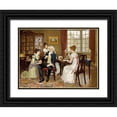 thumbnail image 1 of Wood, Charles Haigh 32x25 Black Ornate Wood Framed with Double Matting Museum Art Print Titled - Taken By Storm, 1 of 4