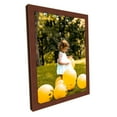 thumbnail image 1 of Wood Cherry Picture Frame Modern Flat Custom Framing, 1 of 6