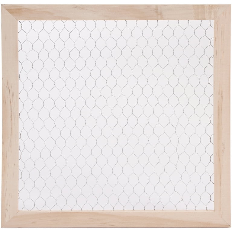 SOFE Chicken Wire Frame Bulletin Boards, Rustic 18.1 x 0.7 x 28.7, Grey
