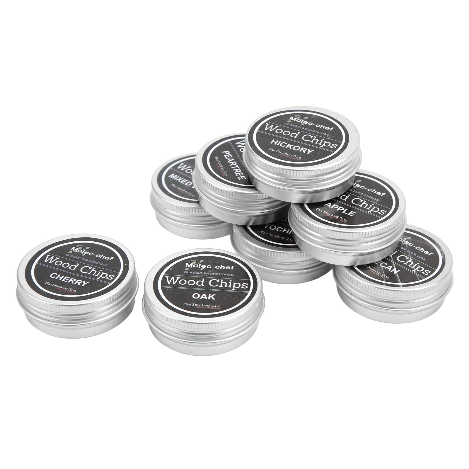 Wood Chips, 8PCS Whiskey Wood  Chip Cocktail Smoker Kit Smoker Chips For Smoked Drinks