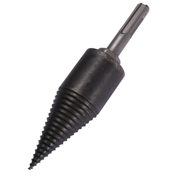 FUEENIRVA Drill Bit For Log Splitting Steel Black 1Pc Wear-resistant