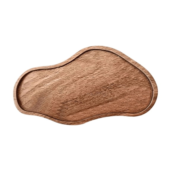 Wood Christmas Irregular Cloud-Shaped Serving Tray, Xmas Charcuterie Platter for Holiday Kitchen Decor, Party Food Server, Hostess Gift