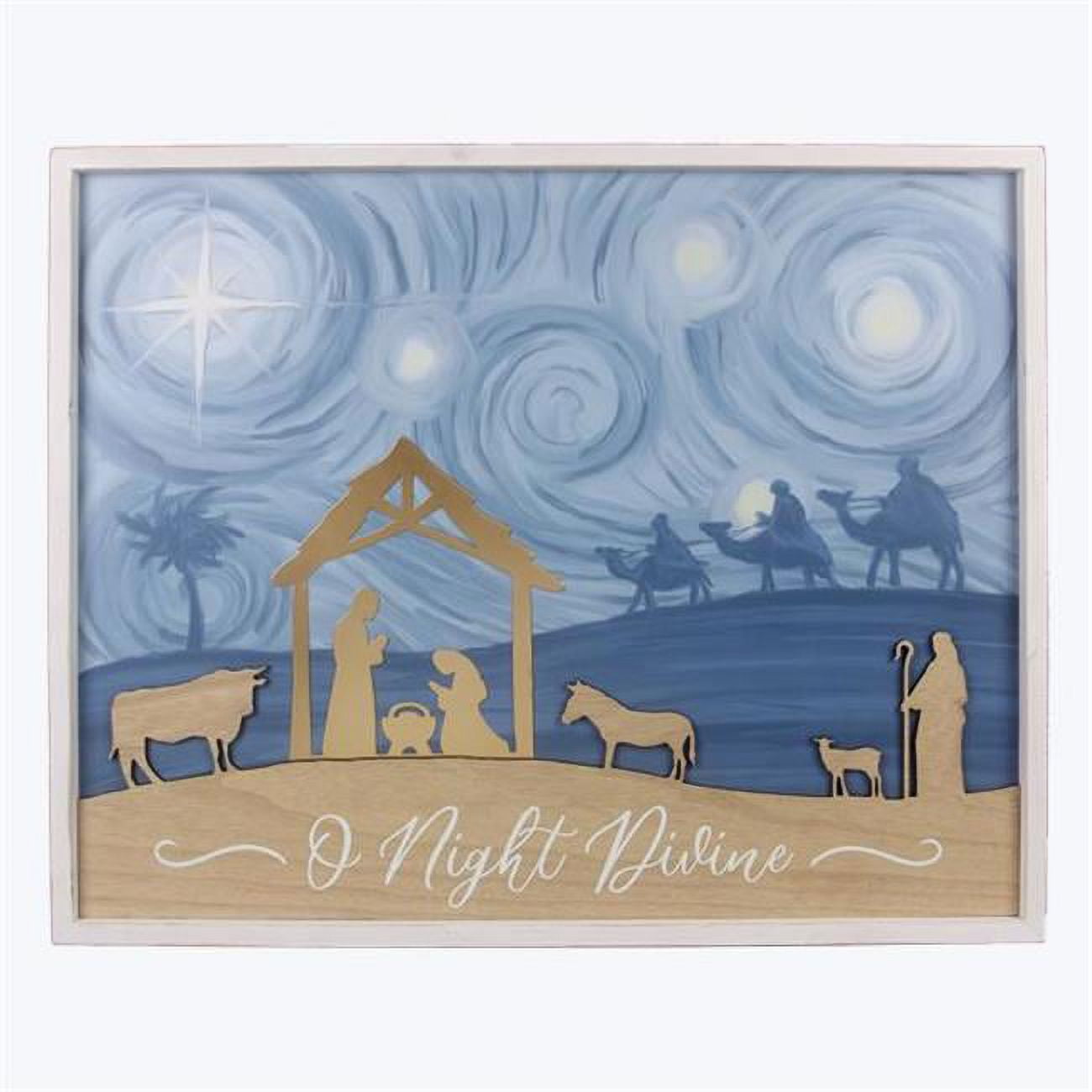 Wood Christmas Nativity Wall Art