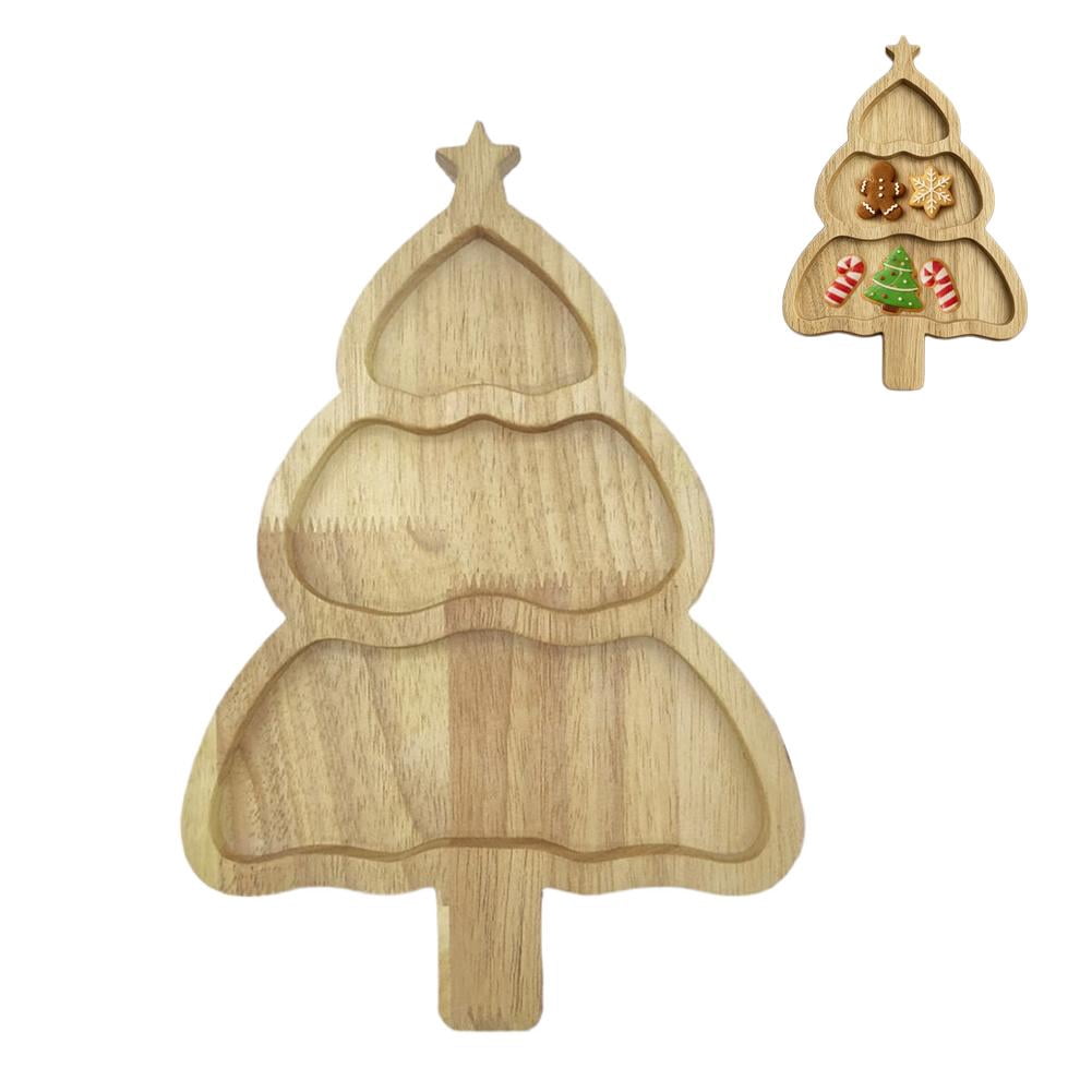 Wood Christmas Tree Charcuterie Board Tray Platter, Xmas Serving Tay ...