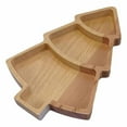 thumbnail image 1 of Wood Christmas Tree Serving Tray Charcuterie Board for Cheese Fruit Snacks, 1 of 6