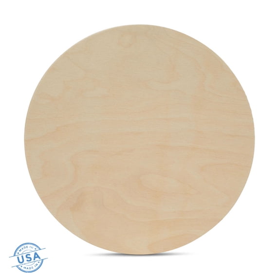 Wood Circles 16 inch 1/2 inch Thick, Unfinished Birch Plaques, Pack of 3 Wooden Circles for Crafts and Blank Sign Rounds, by Woodpeckers
