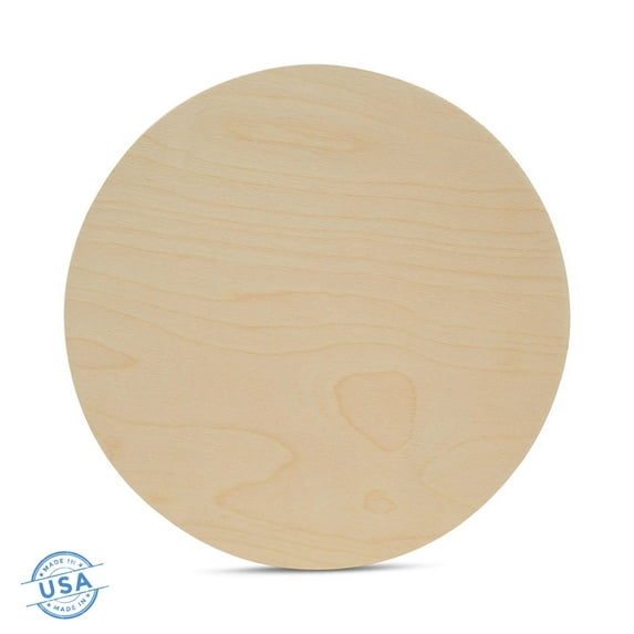 Wood Plywood Circles 16 inch, 1/4 Inch Thick, Round Wood Cutouts, Pack of 10 Baltic Birch Unfinished Wood Plywood Circles for Crafts, by Woodpeckers