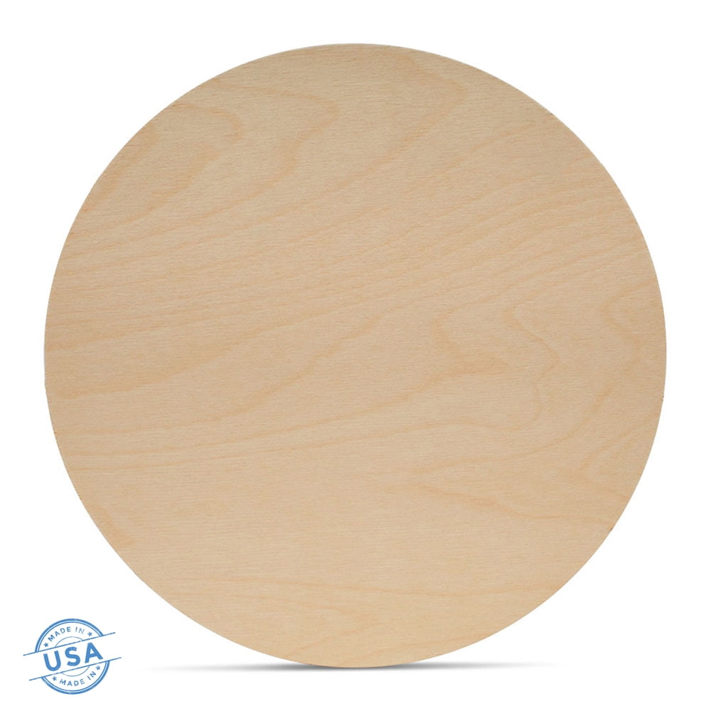 Wood Circles 16 inch, 1/8 Inch Thick, Birch Plywood Discs, Pack of 5 ...
