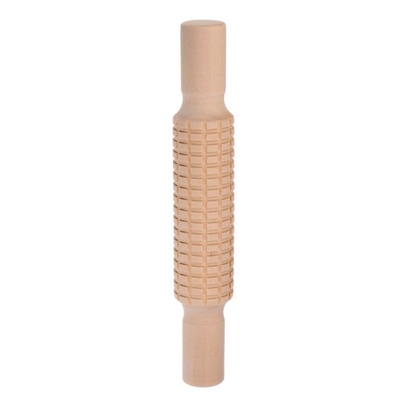 Wood Clay Roller Rectangle Texture Rolling Emboss Wood 21cm x 3.5cm Clay Roller