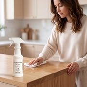 Wood Cleaner Spray, Furniture Degreaser Dust Remover Restores Shine Removes Oil Dirt Buildup Protects Surface, Easy Wood Care Solution for cabinets tables floors kitchen living room home use