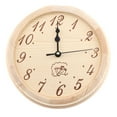 thumbnail image 1 of Wood Clock Craftsmanship Household Accessories Home Decor High Temperature Resistance Steam Room Timer Accurate Sauna Supplies, 1 of 9