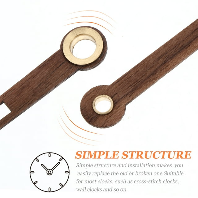 Wood Clock Hands 5 Sets of Wood Clock Hands Wooden Clock Pointers