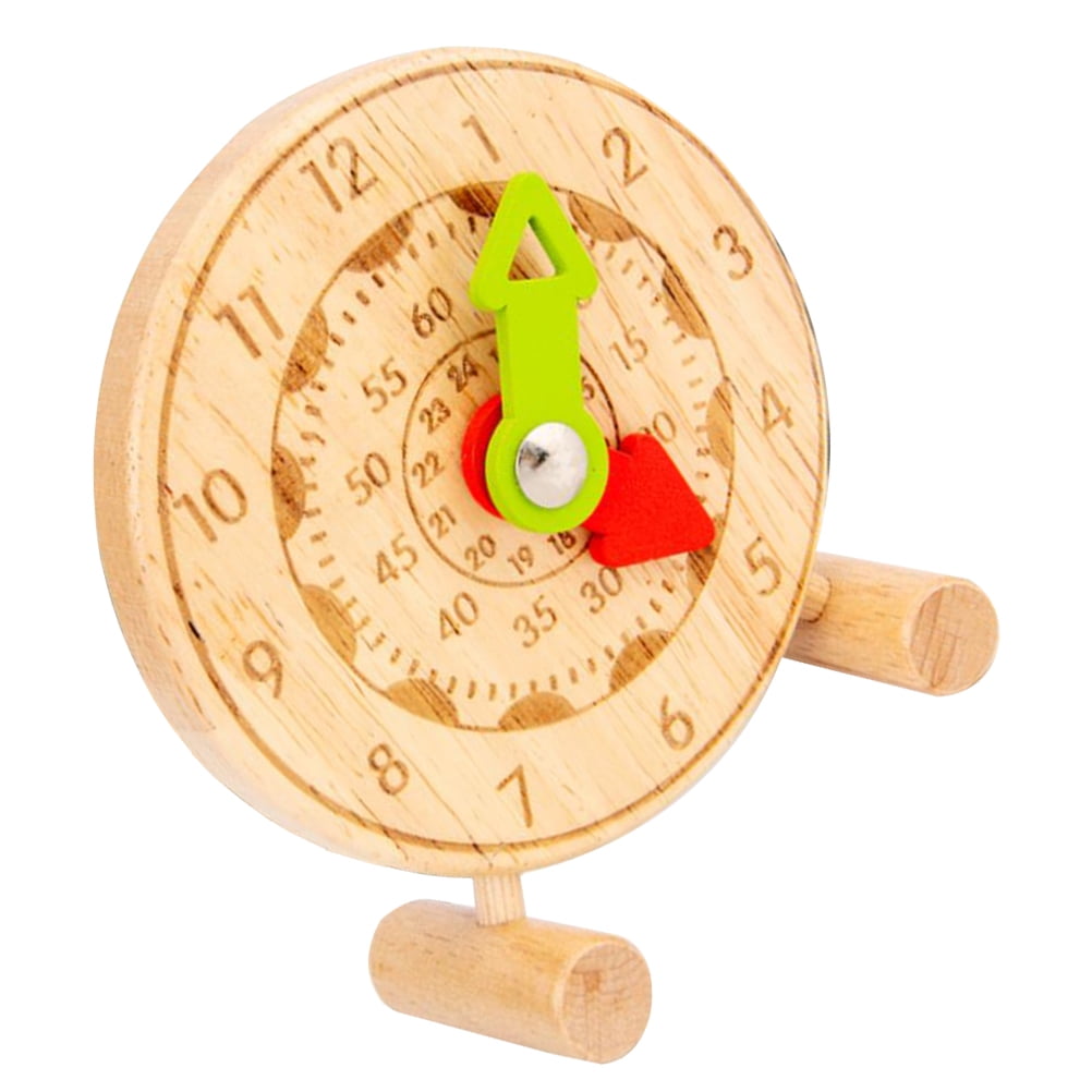 Wood Clock for Kids Wooden Time Learning Clock Montessori Early