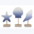 thumbnail image 1 of Wood Coastal Ombre Tabletop Shell Decor, 1 of 1