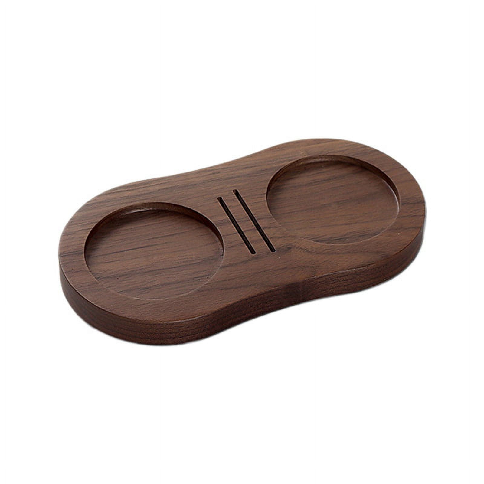Wood Coffee Filter Tamper Holder Wooden Espresso Tamper Mat Stand