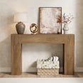 thumbnail image 1 of Wood Console Table for Entryway Living Room, 43-Inch Small Sofa Table, Farmhouse Rectangular Accent Console with Wooden Double Base for Behind Couch Hallway Foyer Entrance, Light Oak Brown, 1 of 7