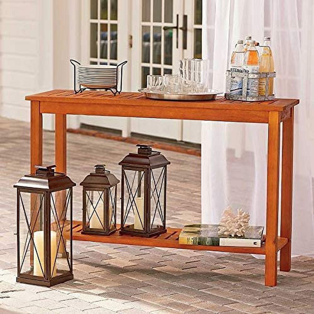Wood Console Table Outdoor Patio Furniture Natural Walmart wood-console-table-outdoor-patio-furniture-natural-walmart