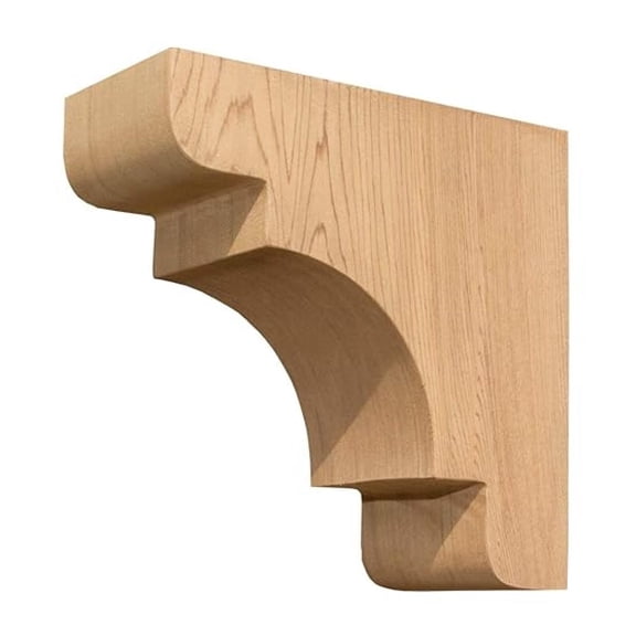 Wood Corbel 31T3S Smooth Finish -Projection 7 1/2" -Height 7 1/2" -Thickness 3 1/2" by Timber Build