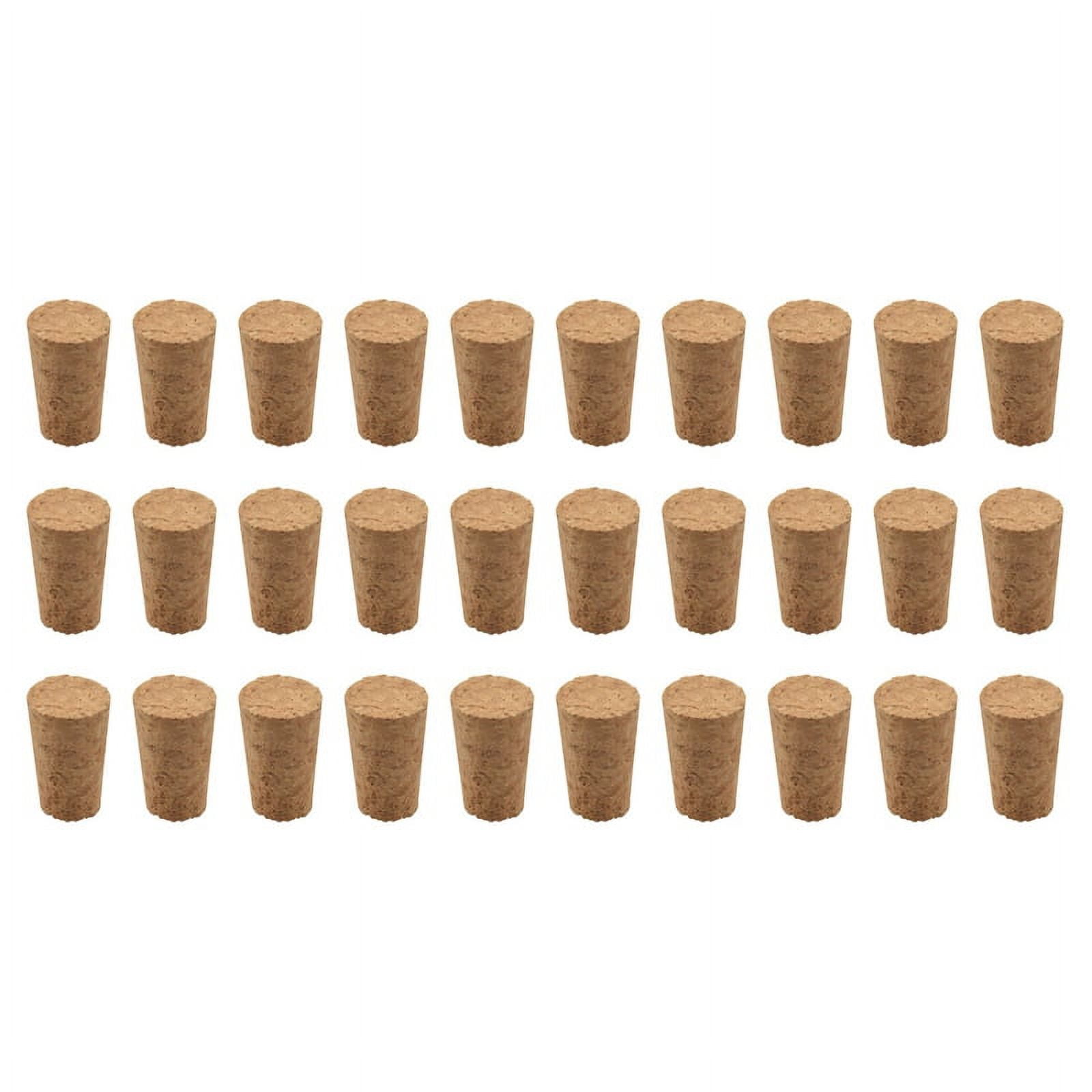 Wood Corks,Tapered Cork for Wine Making Craft,for Wine 30Pcs