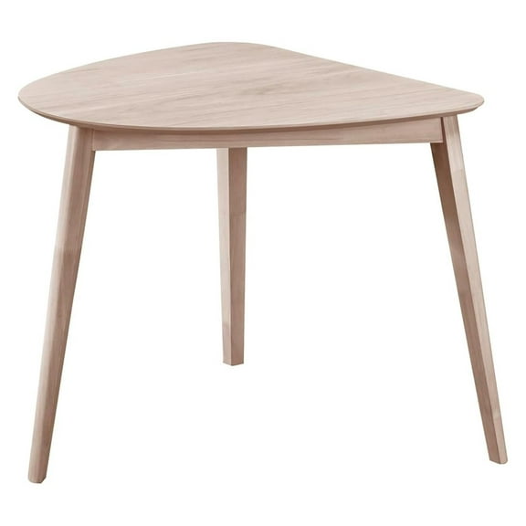 Wood Corner Table, White