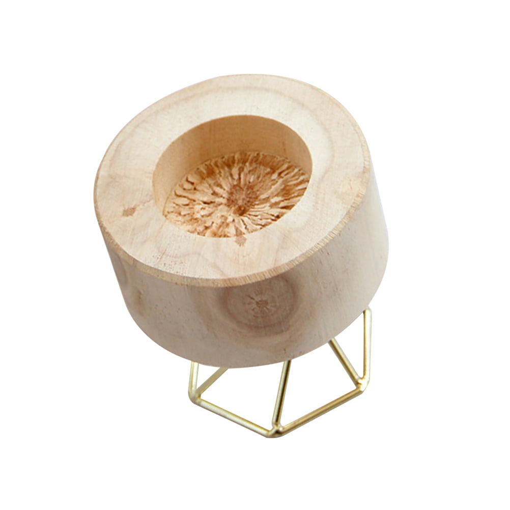 Wood Craft Simple Candle Holder 2pcs Wooden Candlestick Holder Set ...