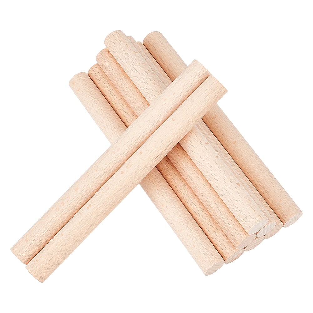 Wood Craft Sticks Column Bisque 20x1.8cm DIY