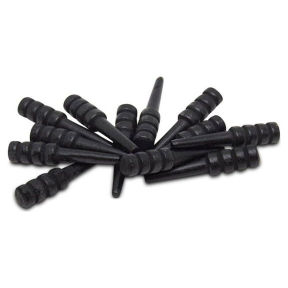Wood Cribbage Pegs, Pack of 12 Black Pegs for New Set or Replacement Pieces by Woodpeckers