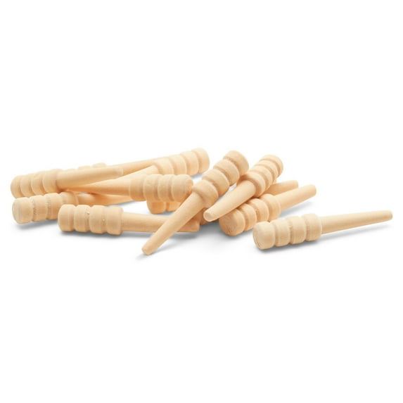 Wood Cribbage Pegs, Pack of 12 Natural Unfinished Pegs for New Set or Replacement Pieces by Woodpeckers