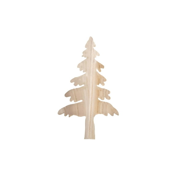 Wood Cut Out Tree Small 6"x 10" Unfinished