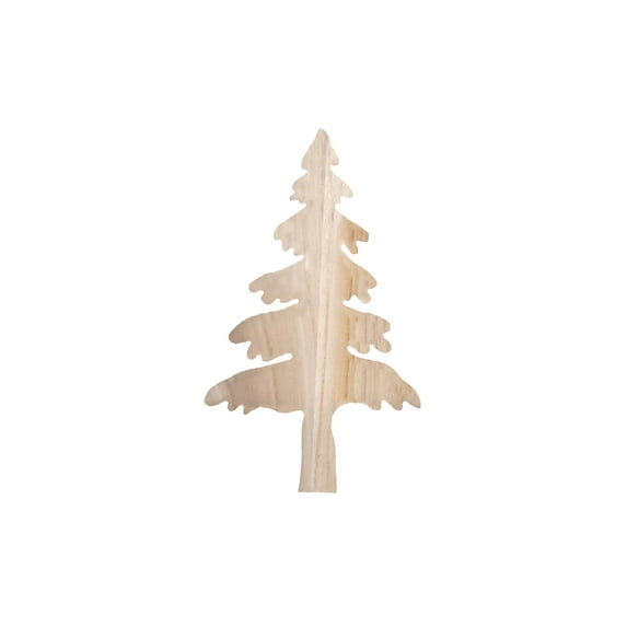 Wood Cut Out Tree Small 6"x 10" Unfinished