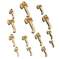 thumbnail image 1 of Wood Cutting Axe Wood Mini Charms Shapes DIY Craft Jewelry - With Hole - 12mm (26pcs), 1 of 7