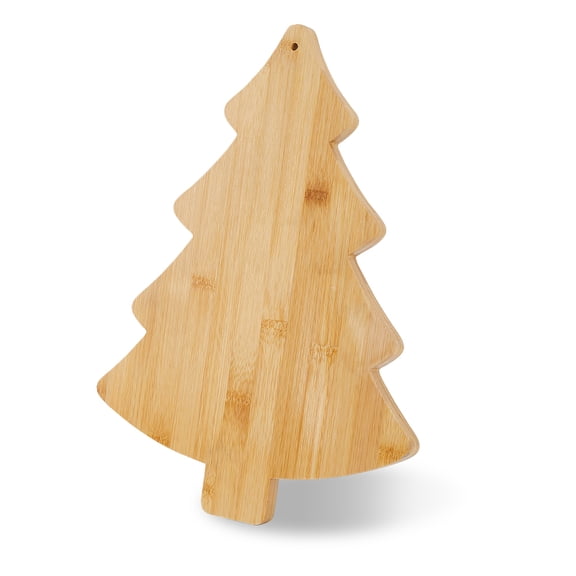 Wood Cutting Board Craft Serving Tray for Home Kitchen Cooking Decor Christmas Tree 380x280x15.5mm DIY