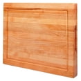 thumbnail image 1 of Wood Cutting Board for Kitchen, USA Grown Hardwood, 16 x 12, Solid Cherry Wood with Invisible Inner Handle, Prefinished with Food-Grade Oil, Suitable for Kitchen Edge Grain, 1" Thick 16"L x 12"W, 1 of 8