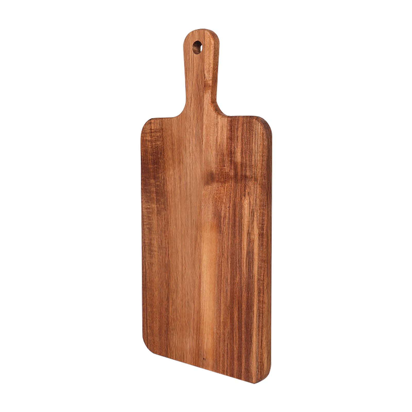 Wood Cutting Board Wood Charcuterie Board With Handle Round/Rectangular Portable Wood Dinner Plate Serving Tray Kitchen Chopping Board For Meat Bread Vegetables Fruits Food