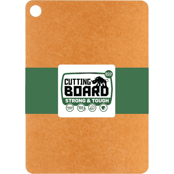 Wood Cutting Board for Kitchen, Dishwasher Safe, X Large, 18" x 13", Natural Slate