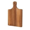Wood Cutting Board with Handle, Large Wooden Charcuterie Board for Bread, Cheese, Meat, and Fruits, Food Serving Tray for the Kitchen
