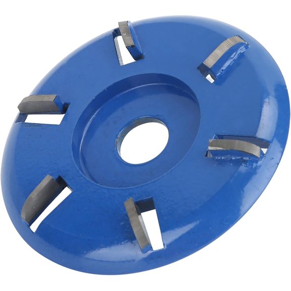 Wood Cutting Disc, Steel Wooden Turbo Carving Discs 6 Teeth Milling Cutter Woodworking Tool Stump Remover Wood Carving Disc Wheel Grinder Shaping Angle Accessories for Polishing(Arc Blade) Arc Blade