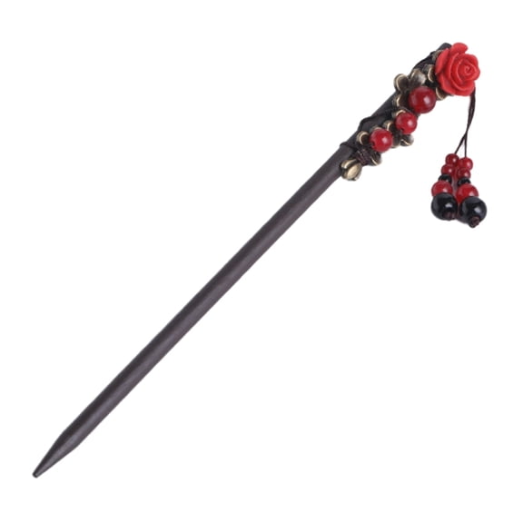 Wood Dangling Hairpin Hair Styling Hair Stick for Traditional Chinese Costume