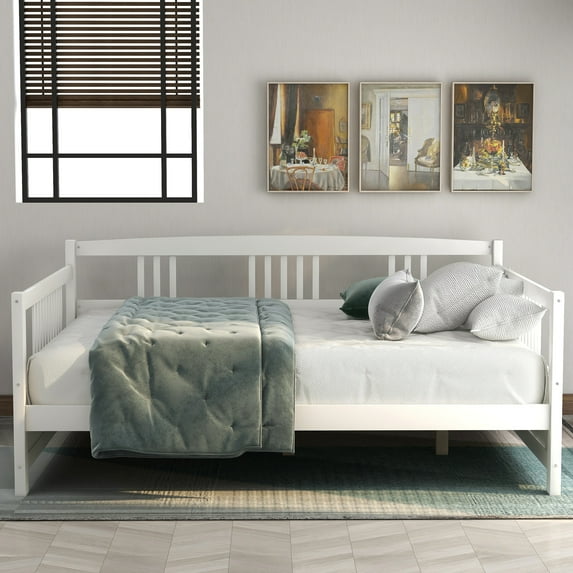 Wood Daybed Full Size Daybed with Support Legs