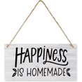 Wood Decor Sign Happiness is Homemade - Hanging Wall Art - Walmart.com
