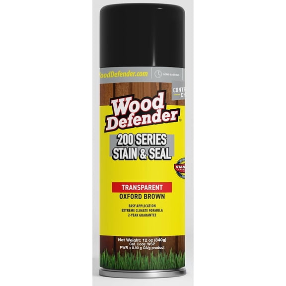 Wood Defender 200 Series Transparent Oxford Brown 12 oz Oil-Based Spray for Exterior Wood