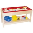 thumbnail image 1 of Wood Designs WD11810 Sand and Water Table with Top Shelf, 1 of 7