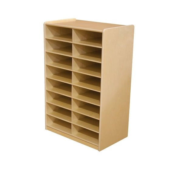 Wood Designs 16 Letter Tray Storage Unit without 3 in. Trays