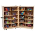 thumbnail image 1 of Wood Designs 16201 Folding Vertical Storage With 20 Translucent Trays, 1 of 1