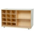 thumbnail image 1 of Wood Designs 16509OR Shelving Storage With 12 Orange Trays, 1 of 1